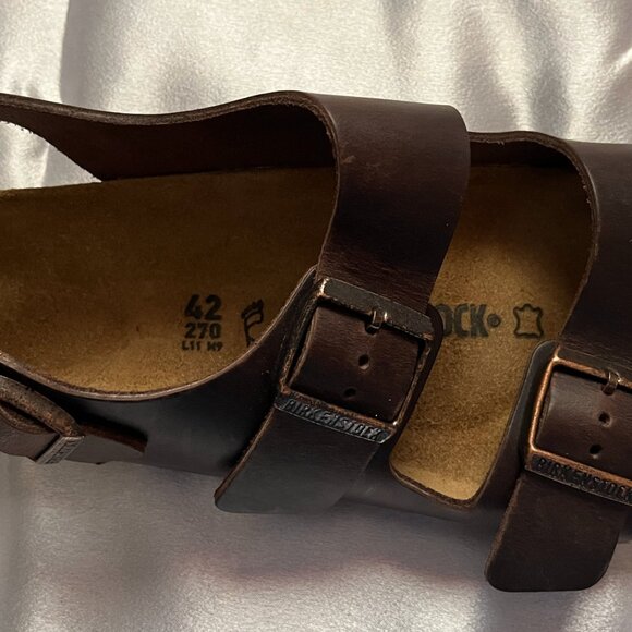 Birkenstock Milano Oiled Leather Habana Color EU Size 42 (US Sz 9 Men/11 Women) - Picture 7 of 16